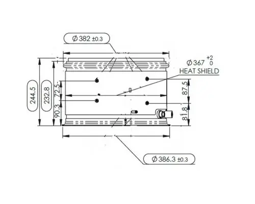Cummins X15 Exhaust DPF Assembly