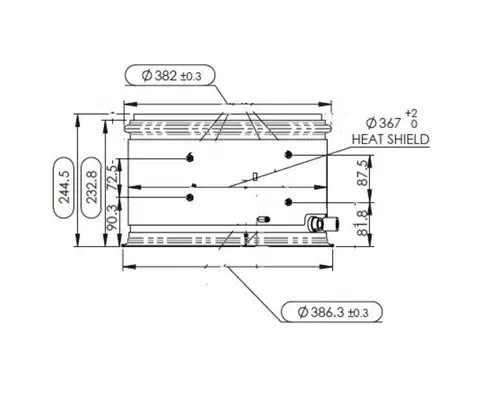 Cummins X15 Exhaust DPF Assembly