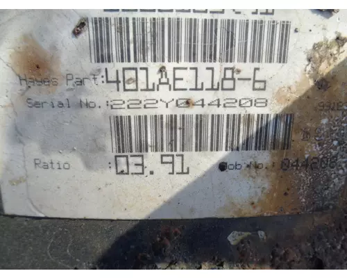 DANA-IHC N400RR391 DIFFERENTIAL ASSEMBLY REAR REAR