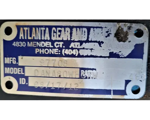 DANA DANA 80 Rear Rears (Tandem Rear or Single)