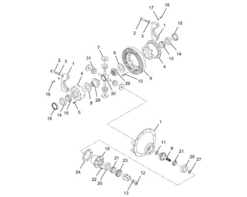 DANA N190 Differential (Single or Rear)