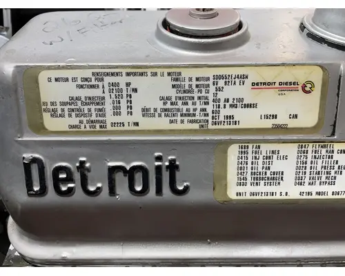 DETROIT DIESEL 6V92TA DDEC III Engine Assembly