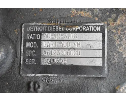DETROIT DIESEL DART-400-4N Differential Assembly (Front, Rear)