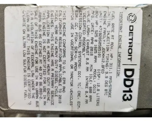 DETROIT DIESEL DD13 Engine Assembly