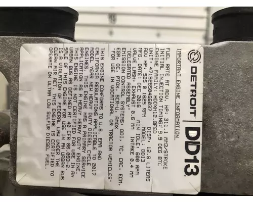 DETROIT DIESEL DD13 Engine Assembly
