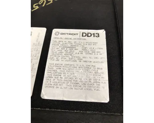 DETROIT DIESEL DD13 Engine Assembly