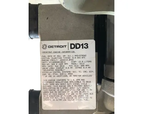 DETROIT DIESEL DD13 Engine Assembly