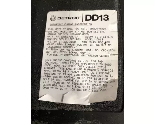DETROIT DIESEL DD13 Engine Assembly