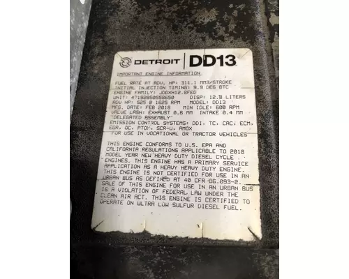 DETROIT DIESEL DD13 Engine Assembly