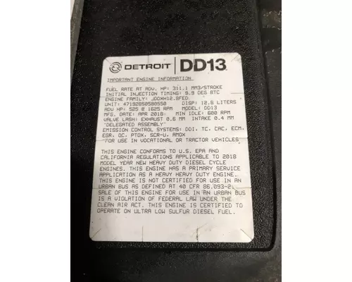 DETROIT DIESEL DD13 Engine Assembly