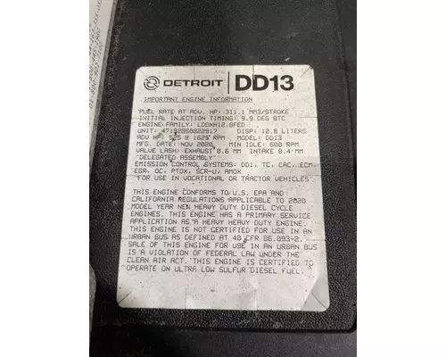 DETROIT DIESEL DD13 Engine Assembly