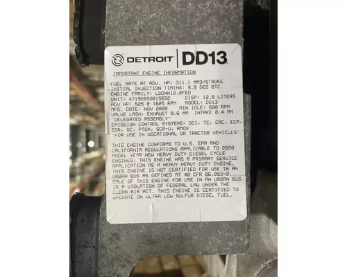DETROIT DIESEL DD13 Engine Assembly