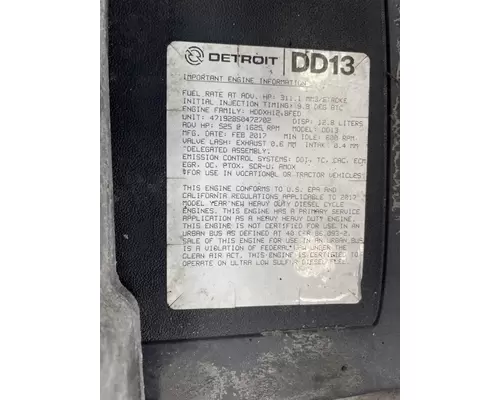 DETROIT DIESEL DD13 Engine Assembly