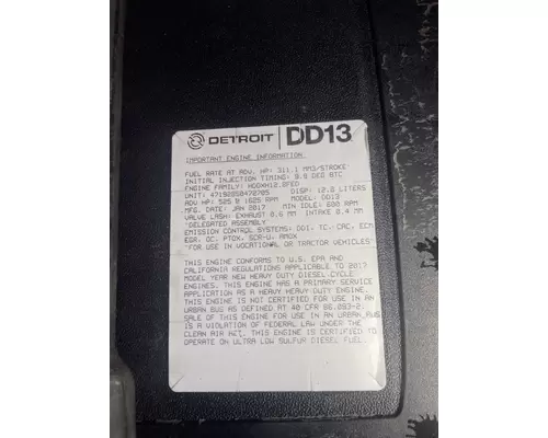 DETROIT DIESEL DD13 Engine Assembly