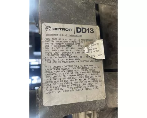 DETROIT DIESEL DD13 Engine Assembly