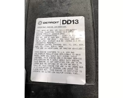 DETROIT DIESEL DD13 Engine