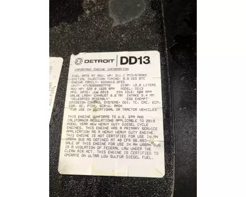 DETROIT DIESEL DD13 Engine