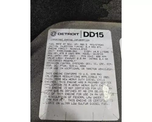 DETROIT DIESEL DD15 Engine Assembly