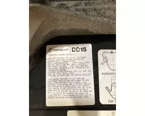 DETROIT DIESEL DD15 Engine Assembly