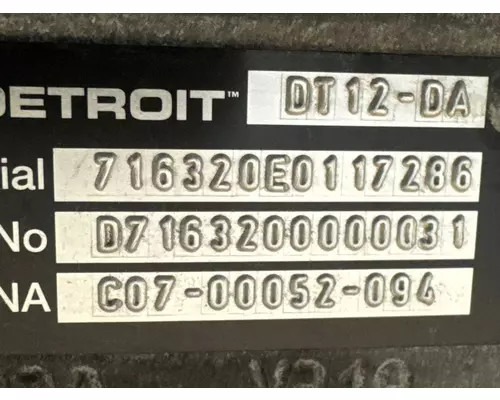DETROIT DIESEL DT12-DA Transmission Assembly