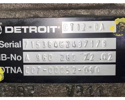 DETROIT DIESEL DT12-OA Transmission Assembly