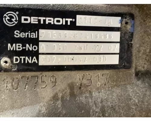 DETROIT DIESEL DT12-OA Transmission Assembly