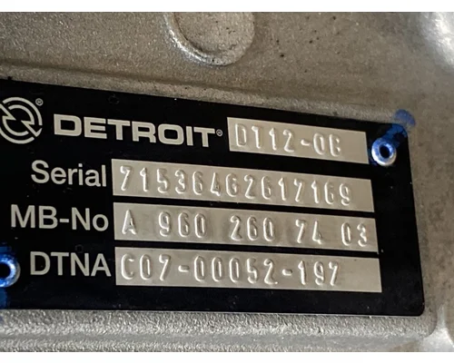 DETROIT DIESEL DT12-OB Transmission Assembly