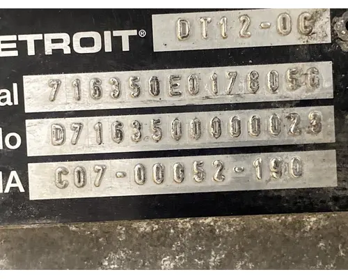 DETROIT DIESEL DT12-OC Transmission Assembly