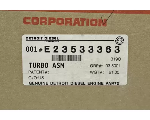 DETROIT DIESEL Series 60 14.0L Turbocharger