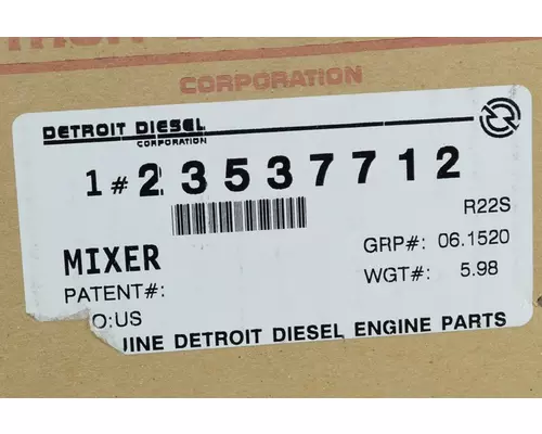 DETROIT DIESEL Series 60 DDEC VI 14.0L EGR VenturiMixer