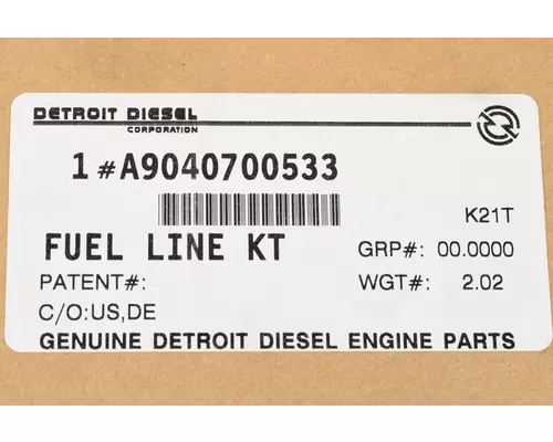 DETROIT DIESEL Series 60 Engine Fuel Line