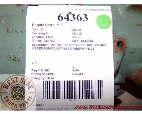 DETROIT 5144308 Engine Parts, Misc.