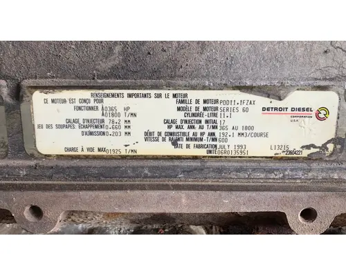 DETROIT 60 SER 11.1 Engine Assembly