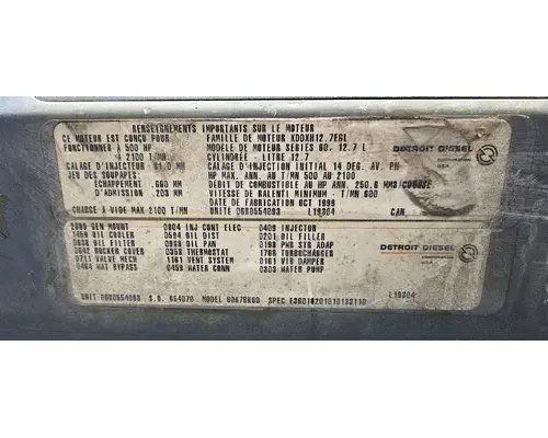 DETROIT 60 SER 12.7 Engine Assembly