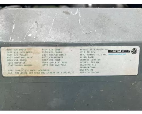DETROIT 60 SER 12.7 Engine Assembly