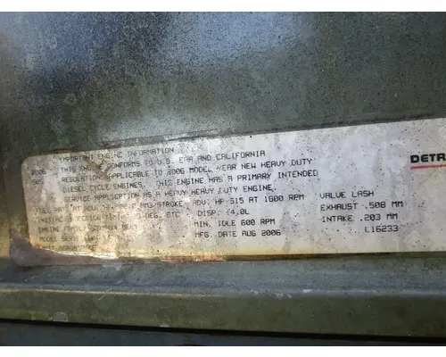DETROIT 60 SER 14.0 Engine Assembly