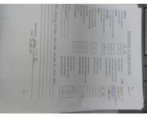 DETROIT 60 SERIES-12.7 DDC3 SERIAL# >06R0250000 ENGINE ASSEMBLY