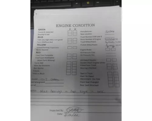 DETROIT 60 SERIES-12.7 DDC3 SERIAL# >06R0250000 ENGINE ASSEMBLY