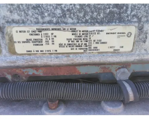 DETROIT 60 SERIES-12.7 DDC3 SERIAL# >06R0250000 ENGINE ASSEMBLY