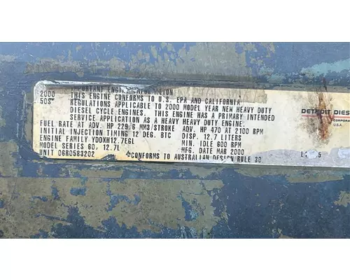 DETROIT 60 SERIES-12.7 DDC4 ENGINE ASSEMBLY