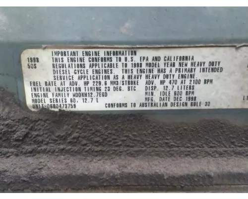 DETROIT 60 SERIES-12.7 DDC4 ENGINE ASSEMBLY