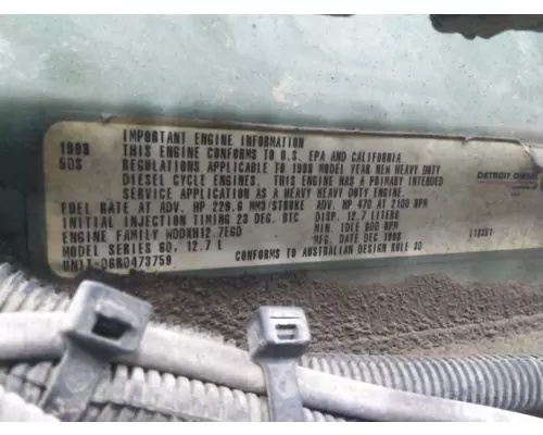 DETROIT 60 SERIES-12.7 DDC4 ENGINE ASSEMBLY