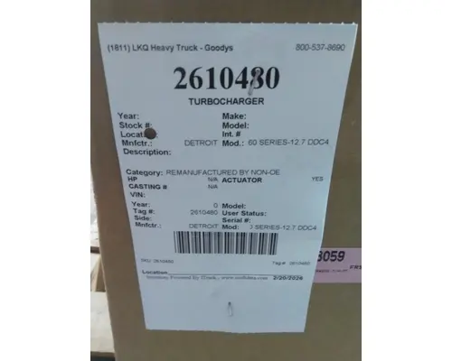 DETROIT 60 SERIES-12.7 DDC4 TURBOCHARGER