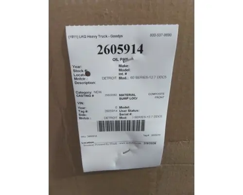 DETROIT 60 SERIES-12.7 DDC5 OIL PAN