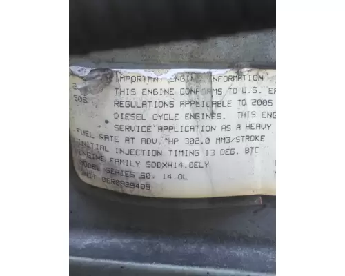 DETROIT 60 SERIES-14.0 DDC4 EPA 02 ENGINE ASSEMBLY