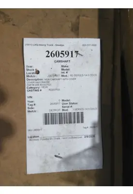 DETROIT 60 SERIES-14.0 DDC5 CAMSHAFT