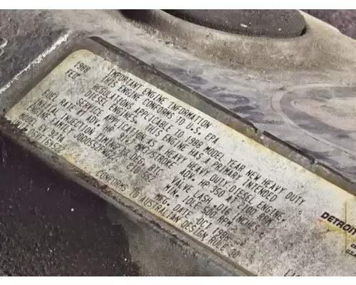 DETROIT 6V92TA Engine Assembly