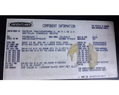 DETROIT DA-F-12.5-3 Axle Assembly, Front (Steer)
