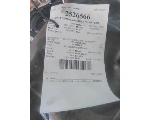 DETROIT DART400-4FR358 DIFFERENTIAL ASSEMBLY FRONT REAR