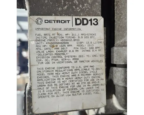 DETROIT DD-13 Engine Assembly